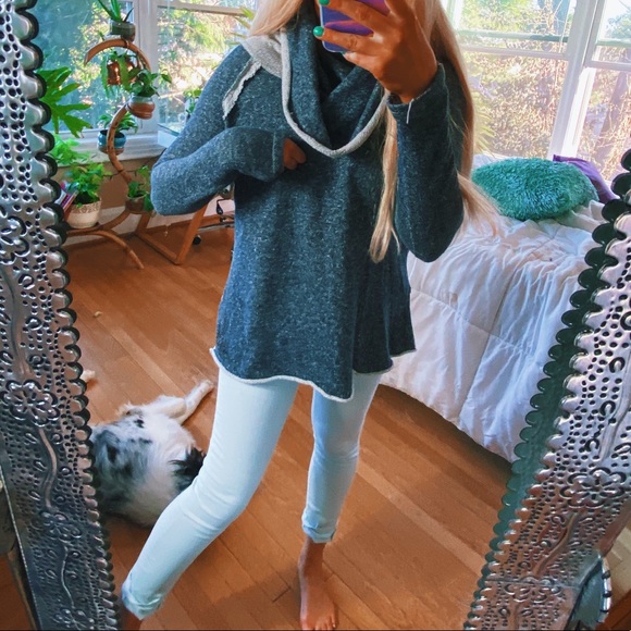 Sweaters - Basil + Lola Grey Speckled Spring Cowl 🍭🍭🍭